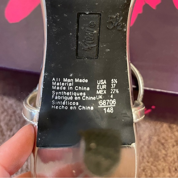 Target - Fioni: Silver Strappy Kitten Heels - Picture 14 of 15